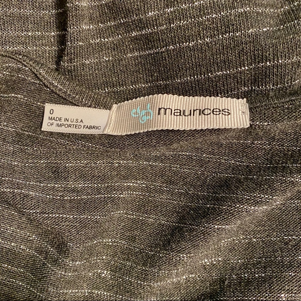 Dark gray with sliver stripes top - Picture 4 of 6